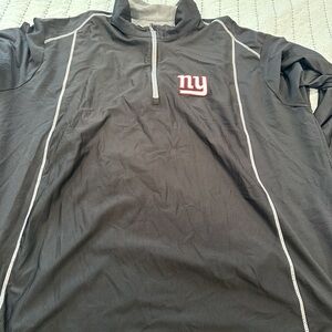 Antigua Black and White Half-Zip Jacket